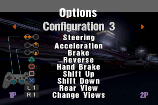 Gran Turismo 1 in-game mapping